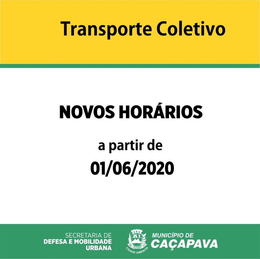 Novos horários do transporte público em Caçapava são definidos