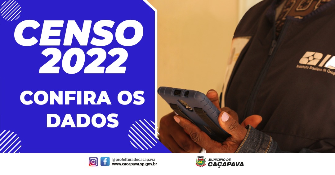 IBGE divulga os dados do censo 2022 em Caçapava