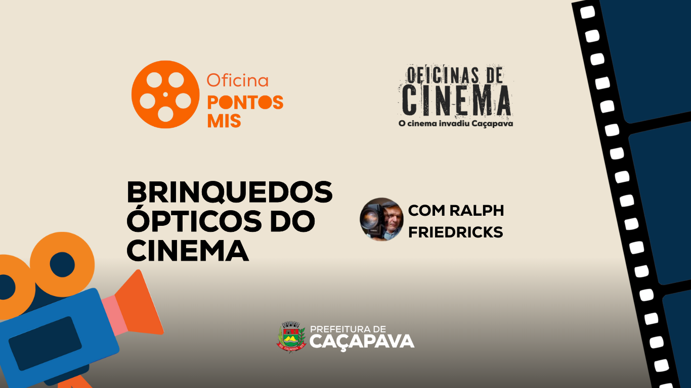 Oficina “Brinquedos Ópticos do Cinema” acontece no dia 1º de outubro em Caçapava