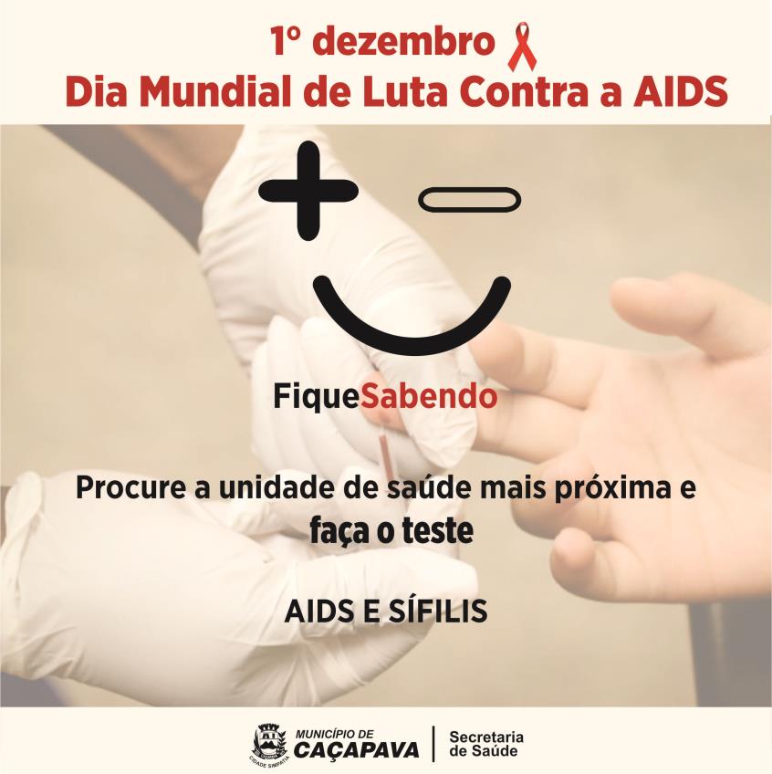 Prefeitura faz campanha em menção ao Dia Mundial de Combate à Aids