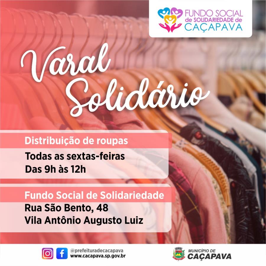 Varal Solidário continua com distribuição de roupas de inverno nesta sexta