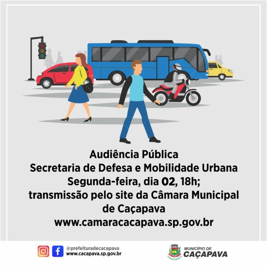 Plano Municipal de Mobilidade Urbana é tema de audiência pública na próxima segunda