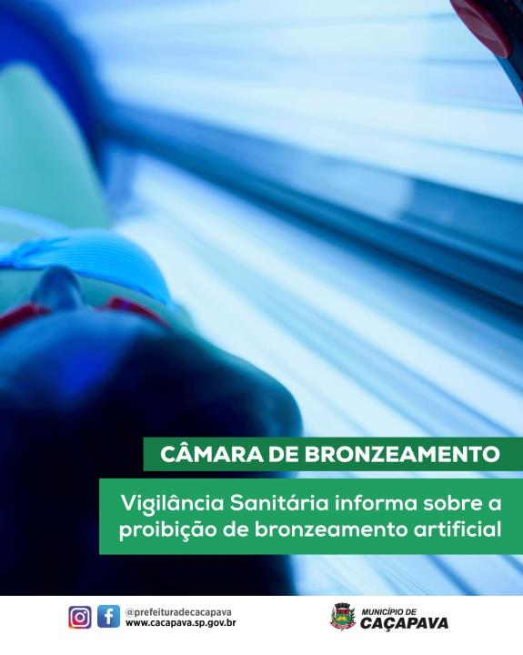 Vigilância Sanitária informa sobre proibição de câmeras de bronzeamento artificial