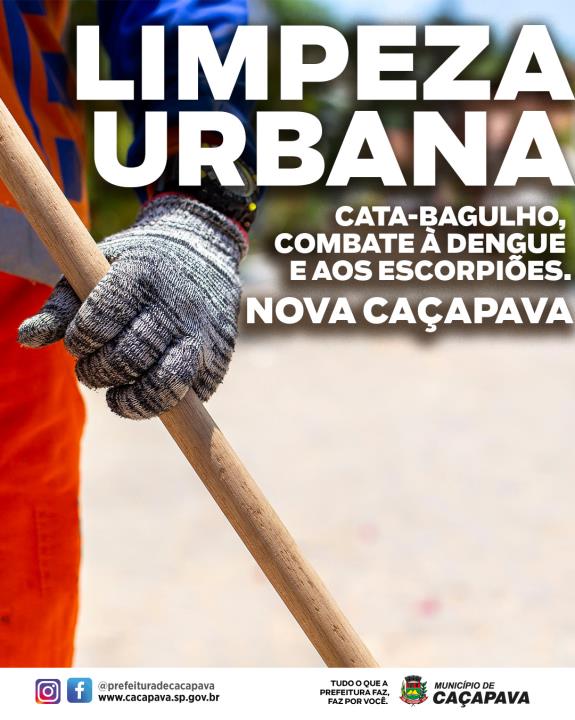 Prefeitura realiza força-tarefa para limpeza urbana, combate à Dengue e ao aparecimento de escorpiões em Nova Caçapava
