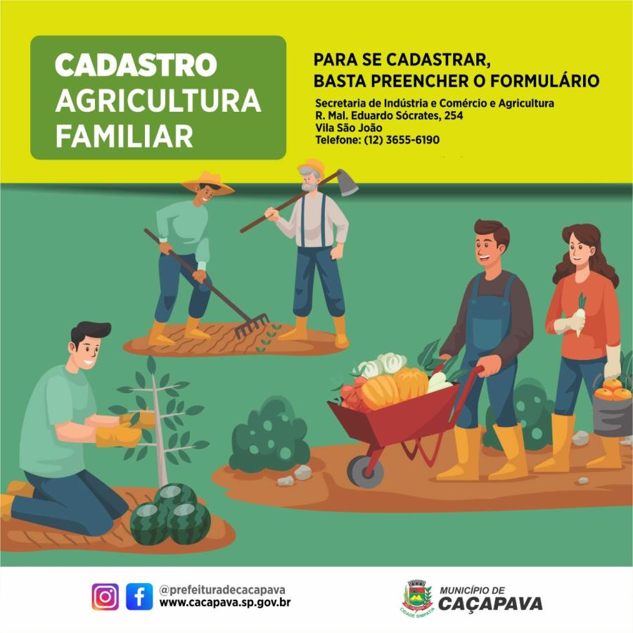 Secretaria de Indústria, Comércio e Agricultura realiza cadastro da Agricultura Familiar