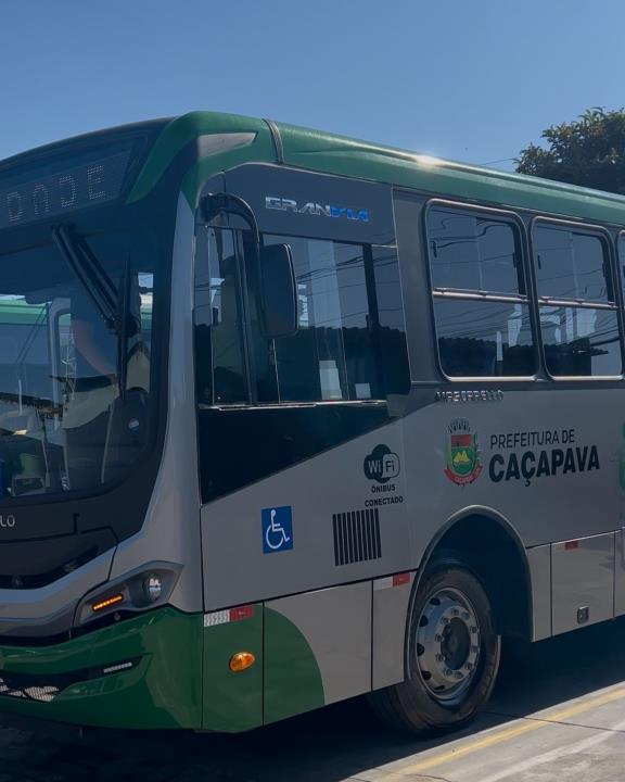 Caçapava recebe mais ônibus novos com Wi-Fi e ar-condicionado