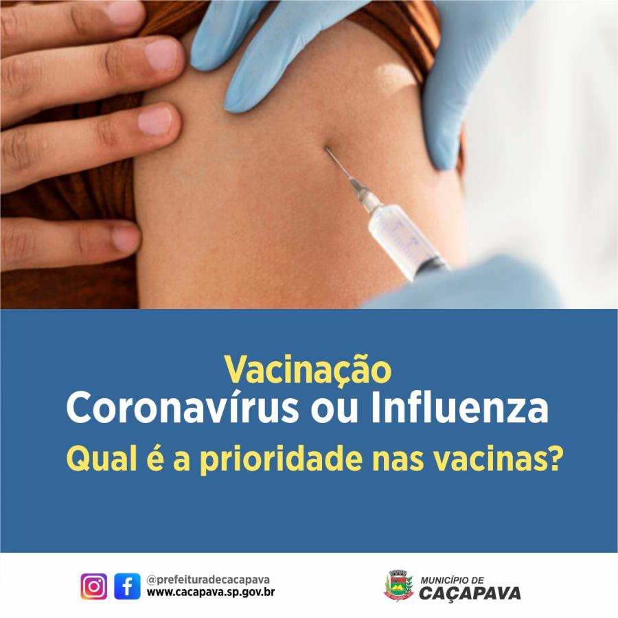Coronavírus ou Influenza: qual vacina priorizar