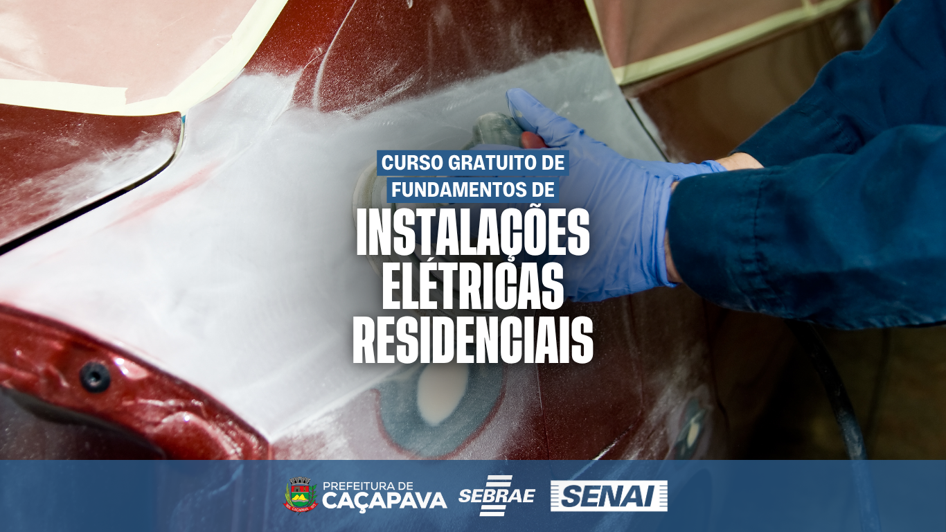 Curso gratuito de Instalações Elétricas Residenciais tem inscrições abertas em Caçapava