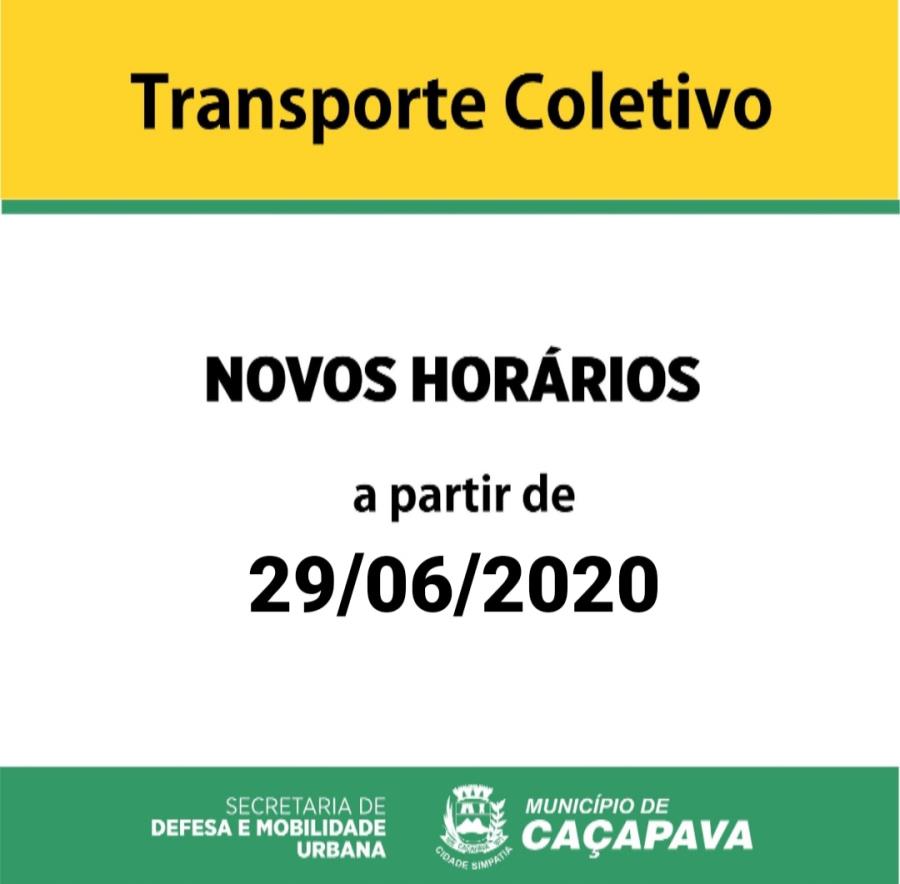 Transporte público de Caçapava opera com novos horários a partir desta segunda, 29 de junho