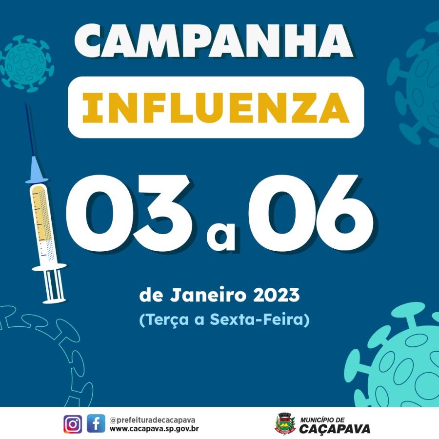 Campanha de Vacinação contra a Influenza continua para todos os