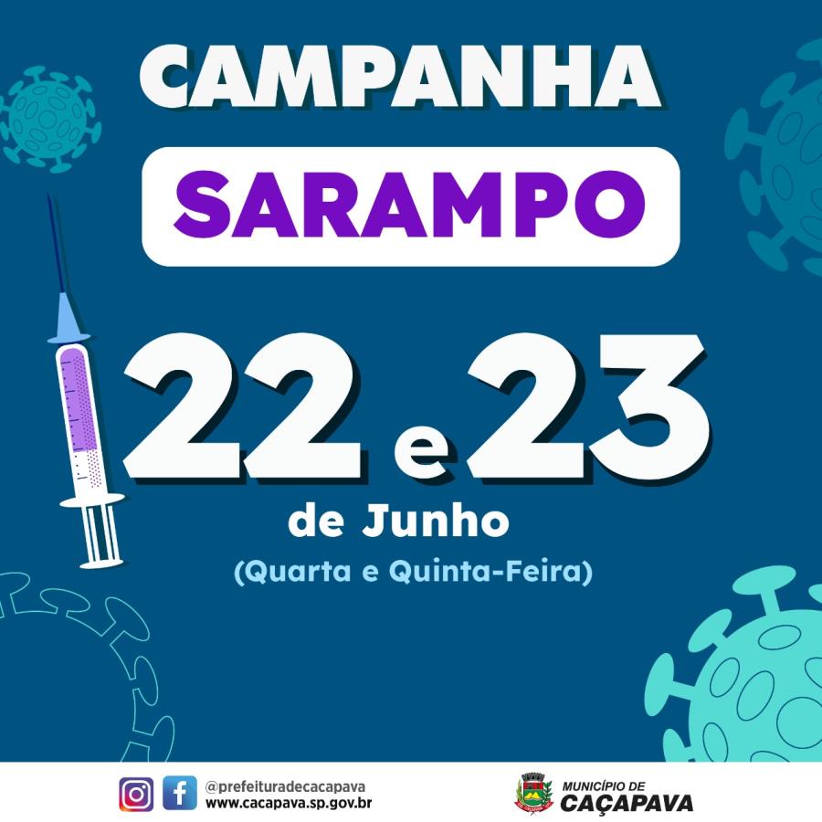 Campanha contra o sarampo continua nos dias 22 e 23 para os mesmos públicos