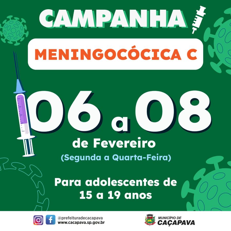 Continua campanha de vacinação contra Meningite C para adolescentes