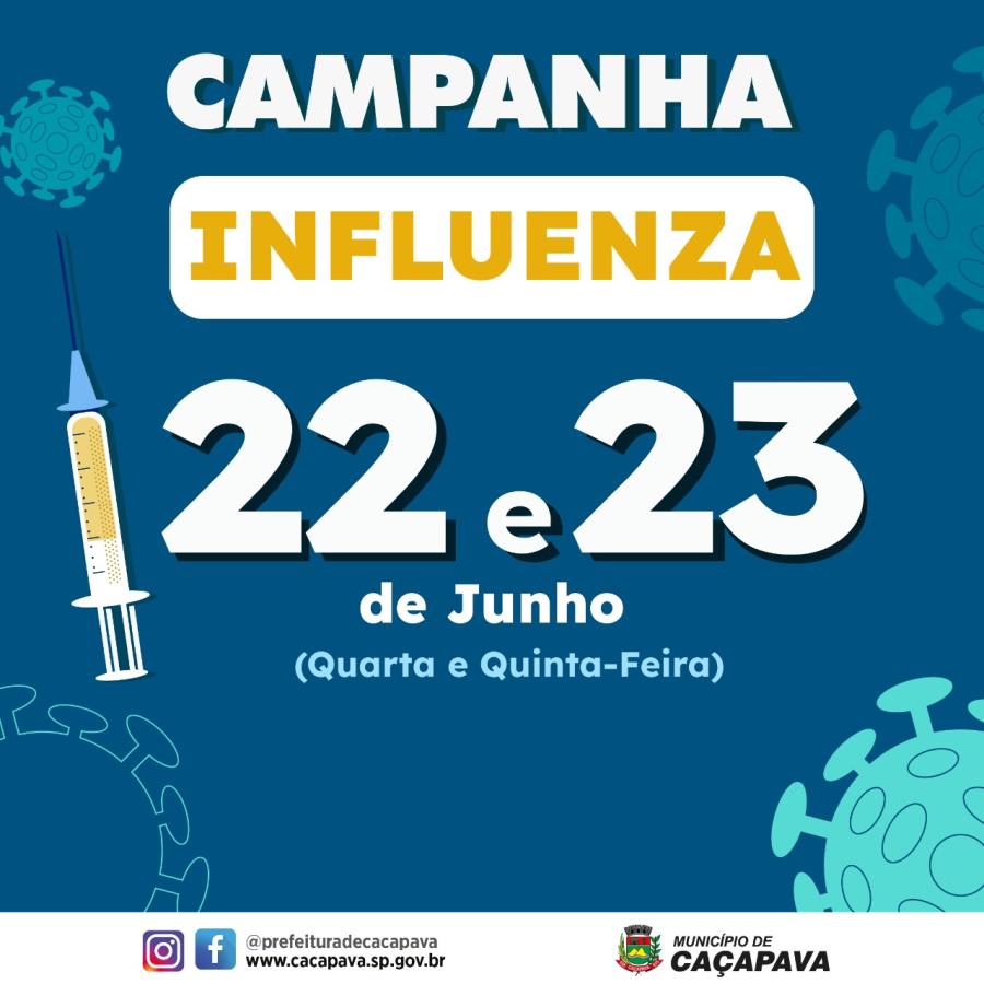 Vacinação contra a Influenza será ofertada para todos os públicos a partir desta quarta-feira (22)