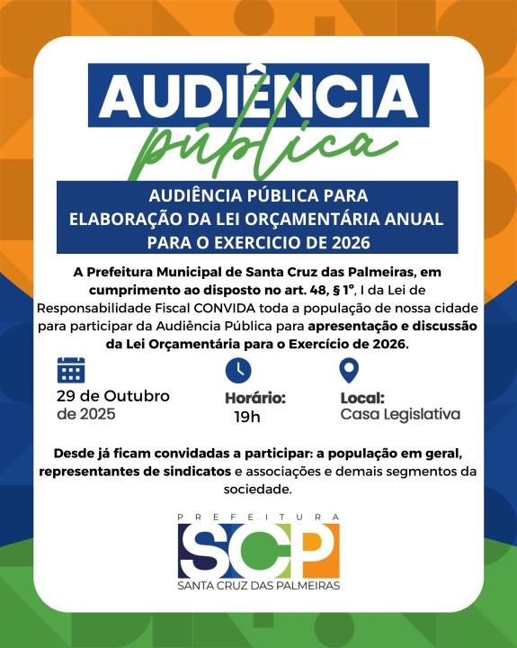 📢 PARTICIPE! AUDIÊNCIA PÚBLICA 🏛️