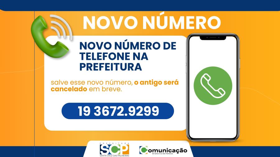📞 Novo Número na Prefeitura!