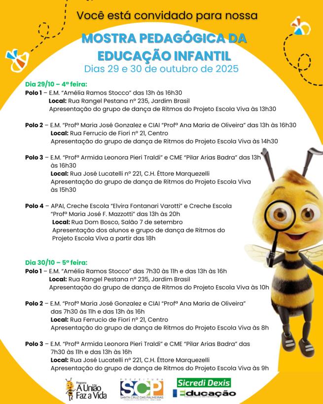 📚 Mostra Pedagógica da Educação Infantil! 🎨✨