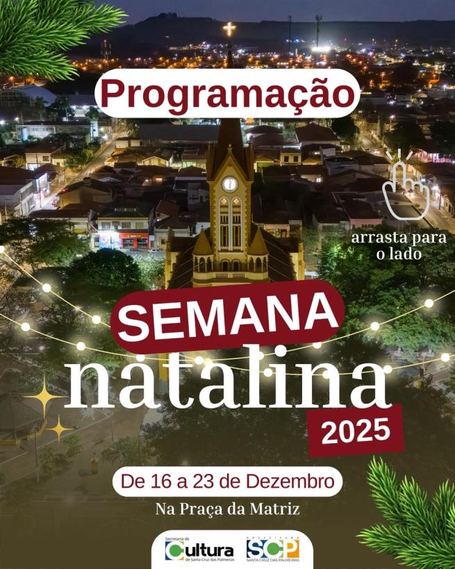 🎄✨ SEMANA NATALINA 2025 – CONFIRA A PROGRAMAÇÃO COMPLETA! ✨🎅