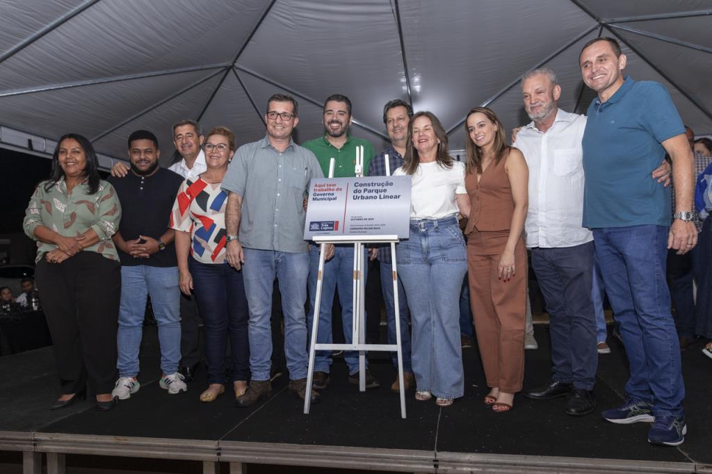 Vereadores prestigiam inauguração do parque linear da avenida Rosário Congro