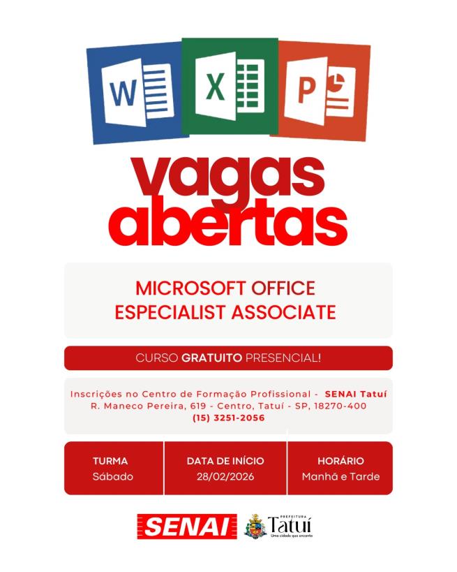 CURSO GRATUITO – MICROSOFT OFFICE SPECIALIST ASSOCIATE 💻