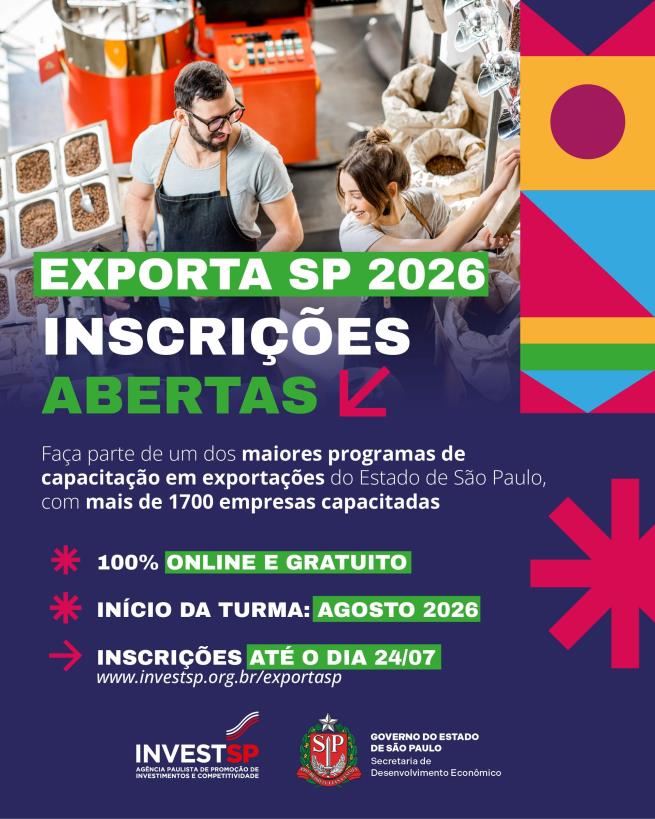 CAPACITAÇÃO GRATUITA ONLINE: EXPORTASP