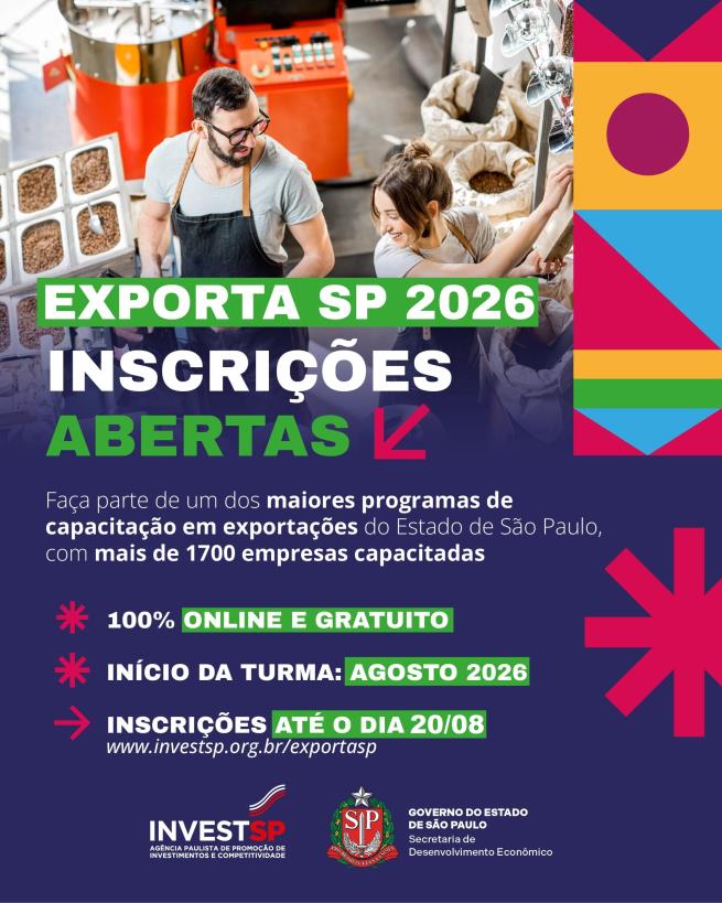 CAPACITAÇÃO GRATUITA ONLINE: EXPORTASP