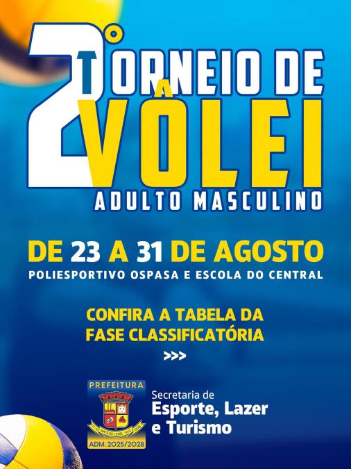 2° TORNEIO DE VÔLEI ADULTO MASCULINO
