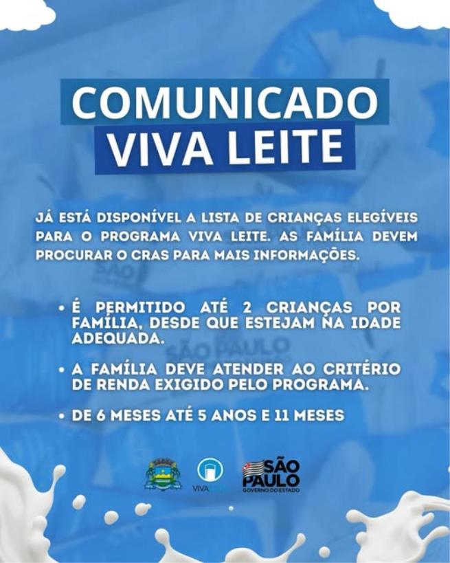 COMUNICADO – VIVA LEITE