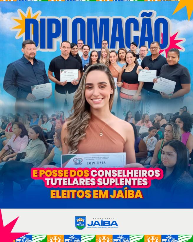 ASSISTÊNCIA SOCIAL – CMDCA REALIZA DIPLOMAÇÃO E POSSE DOS CONSELHEIROS TUTELARES SUPLENTES EM JAÍBA MG