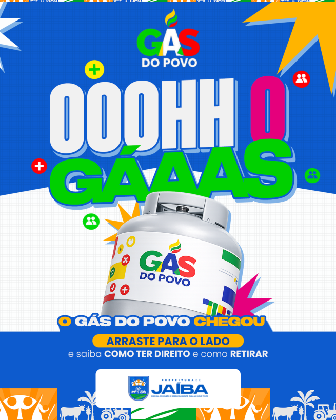 PROGRAMA GÁS DO POVO: BENEFÍCIOS DO GÁS DO POVO EM JAÍBA