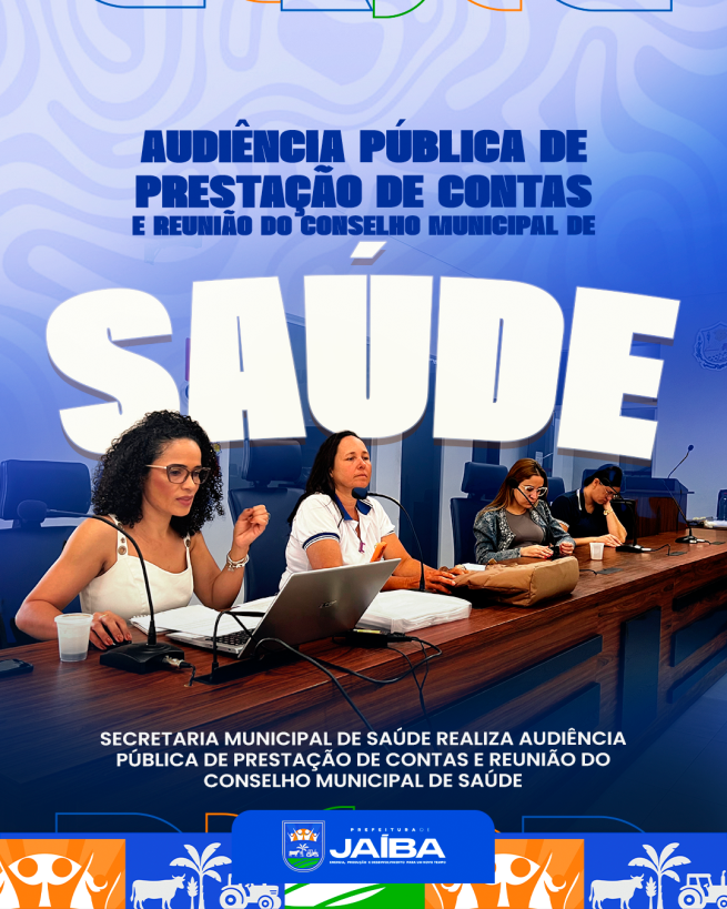 Secretaria Municipal de Saúde realiza Audiência Pública Para Prestação de Contas e reunião do Conselho Municipal de Saúde