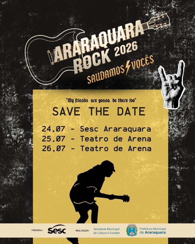 Seletiva do Araraquara Rock 2026 abre inscrições para bandas autorais