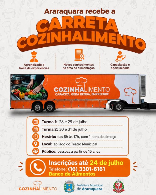 Araraquara abre inscrições para cursos gratuitos de panificação