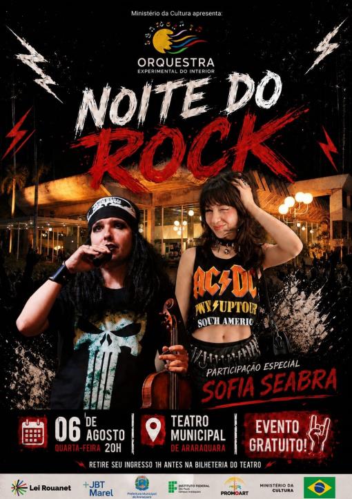 Orquestra Experimental do Interior apresenta concerto “Noite do Rock” no Teatro Municipal
