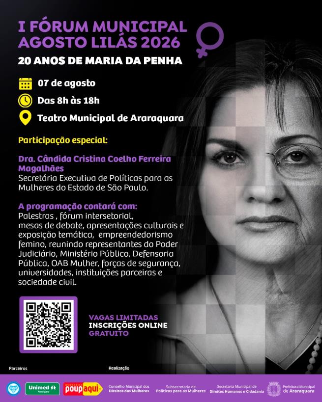 Prefeitura promove 1º Fórum Municipal Agosto Lilás