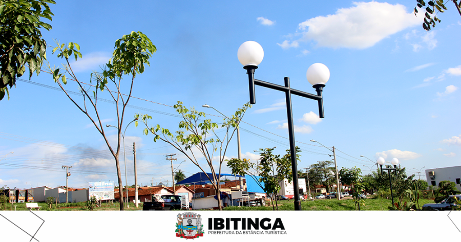 Prefeitura revitalizou iluminação de 11 praças de Ibitinga