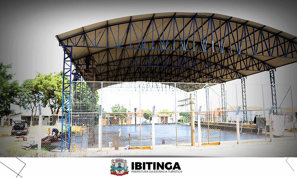 Ibitinga: Prefeitura inicia reforma de quadra esportiva no Jardim Três Irmãos