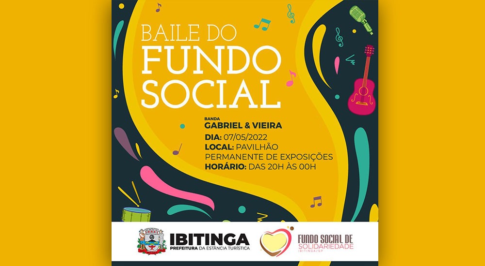 Fundo Social promove baile no sábado 07 de maio