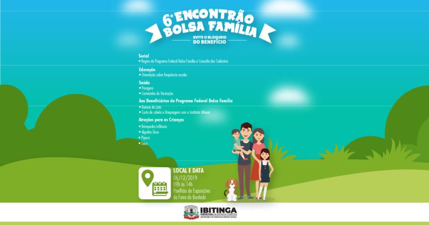 Encontrão do Bolsa Família realizará dia cheio de atividades