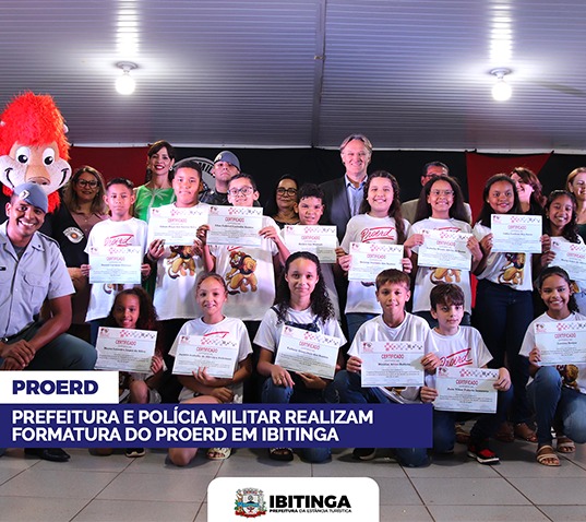 Prefeitura e Polícia Militar realizam formatura do Proerd em Ibitinga