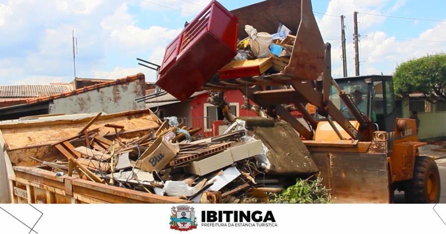 Mutirão da Limpeza continua por toda a cidade de Ibitinga
