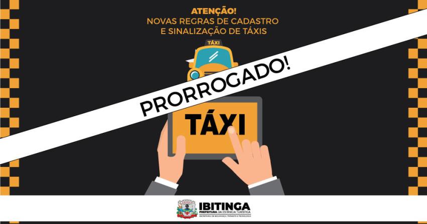 Prazo prorrogado para taxistas de Ibitinga recadastrarem seus dados na Prefeitura