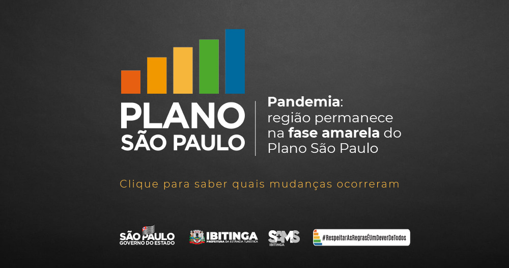 Pandemia: região permanece na fase “amarela” do Plano São Paulo