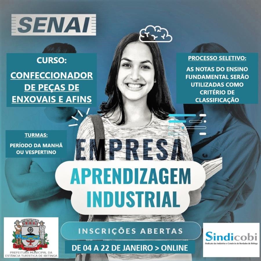 Senai oferece curso de confeccionador de enxovais para alunos do Ensino Médio