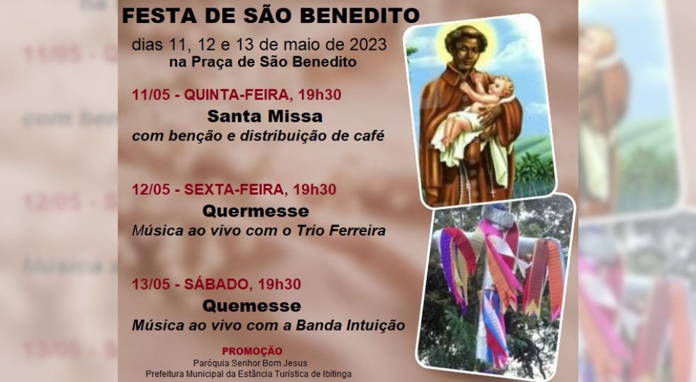 Tradicional Festa de São Benedito volta a acontecer, em Ibitinga!