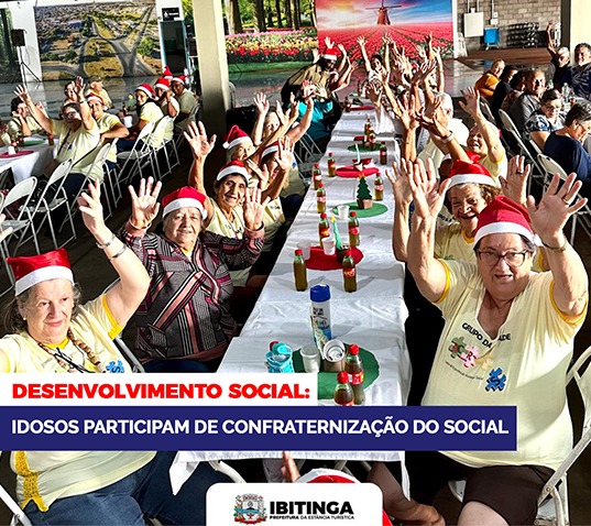 Idosos participam de confraternização do Social