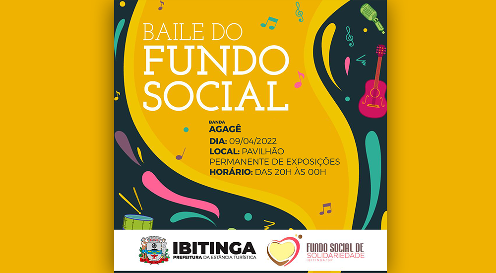 Fundo Social promove baile no sábado 09 de abril