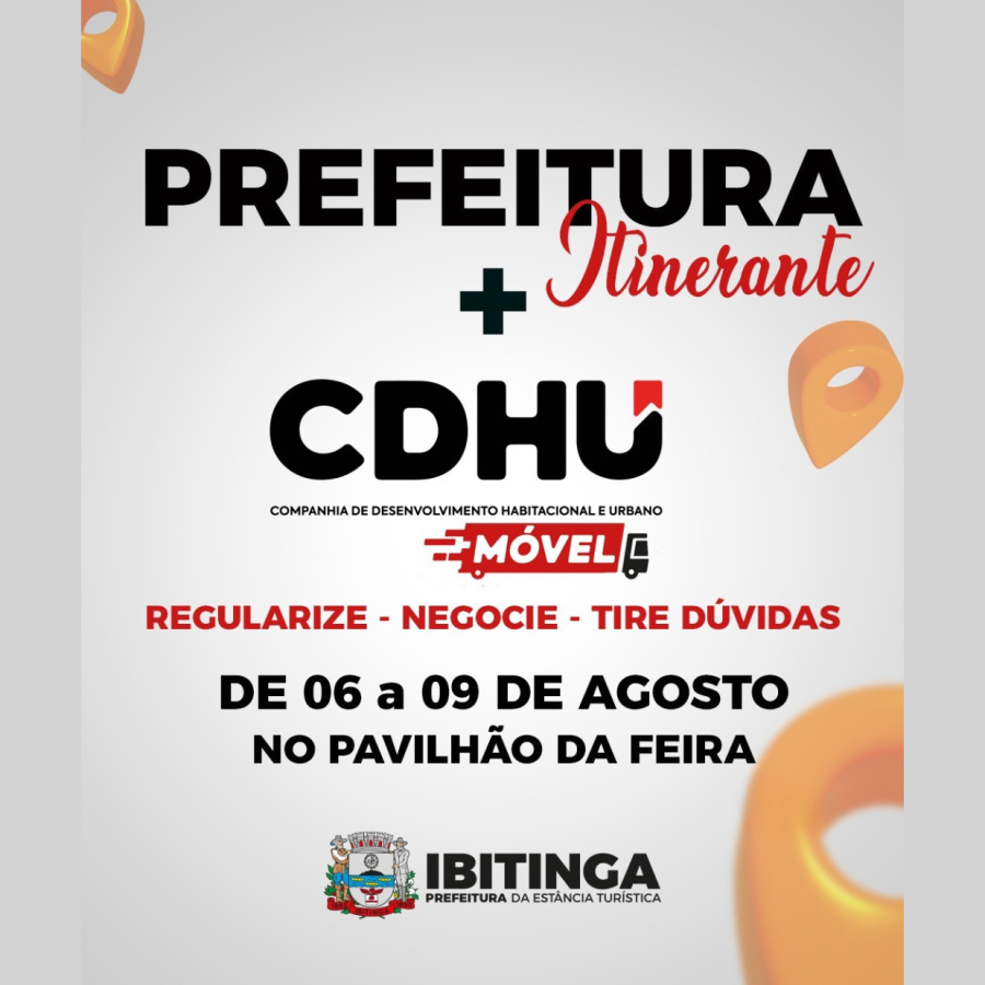 Prefeitura Itinerante e CDHU Móvel realizam atendimentos de 6 a 9 de agosto, no Pavilhão da Feira do Bordado