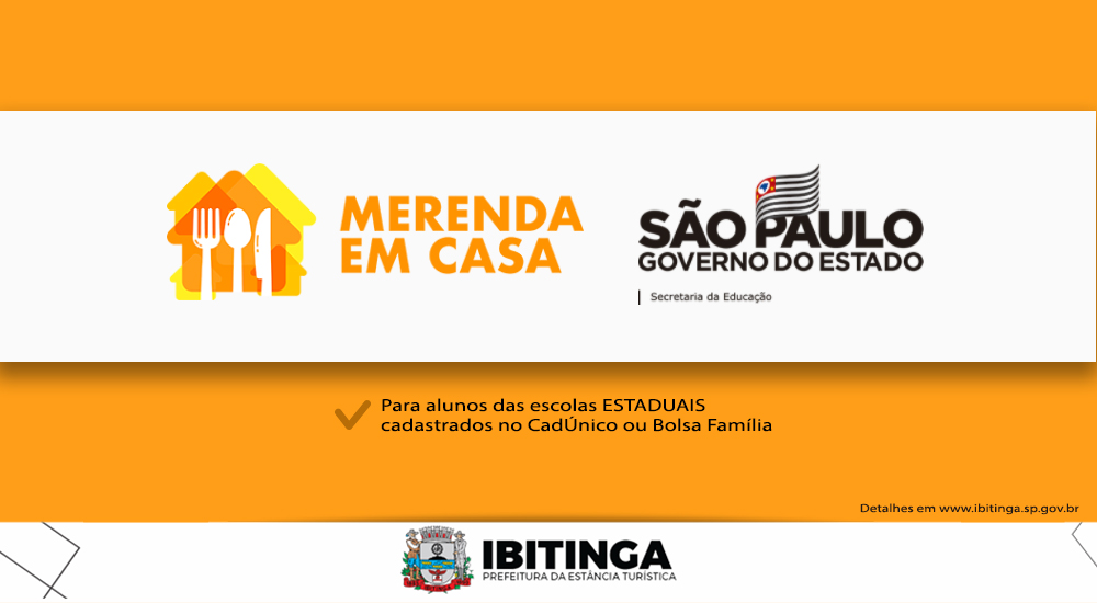 Escolas Estaduais darão auxílio merenda a alunos cadastrados no Bolsa Família