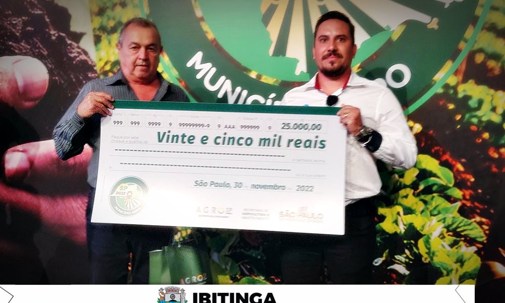 Ibitinga é premiada no Programa Município Agro do Governo do Estado de São Paulo 