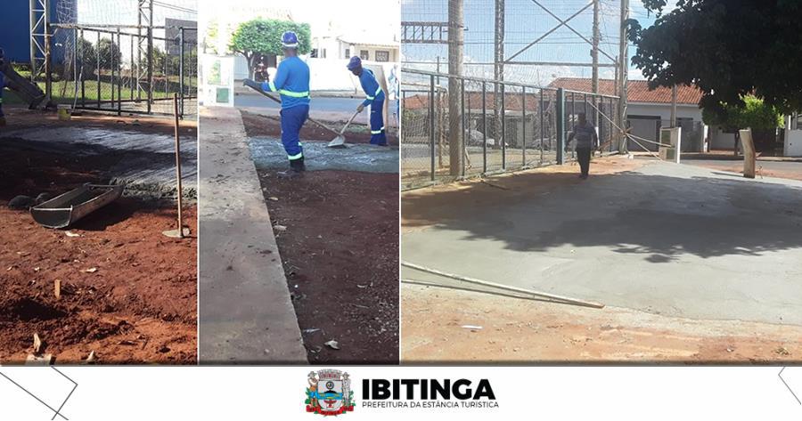Obras: Prefeitura constrói calçadão fronte à quadra do Jardim Paineiras